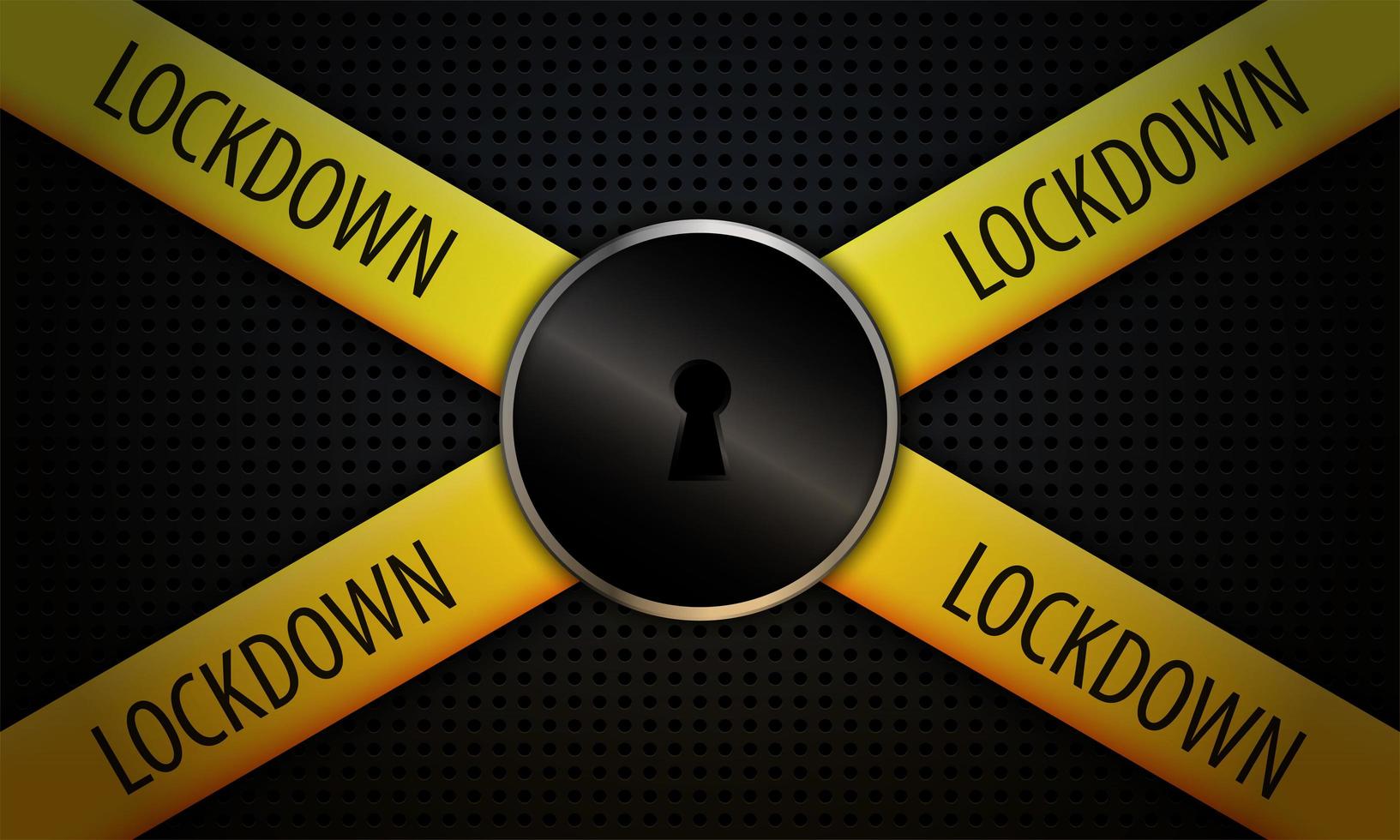 Lockdown Concept Background vector