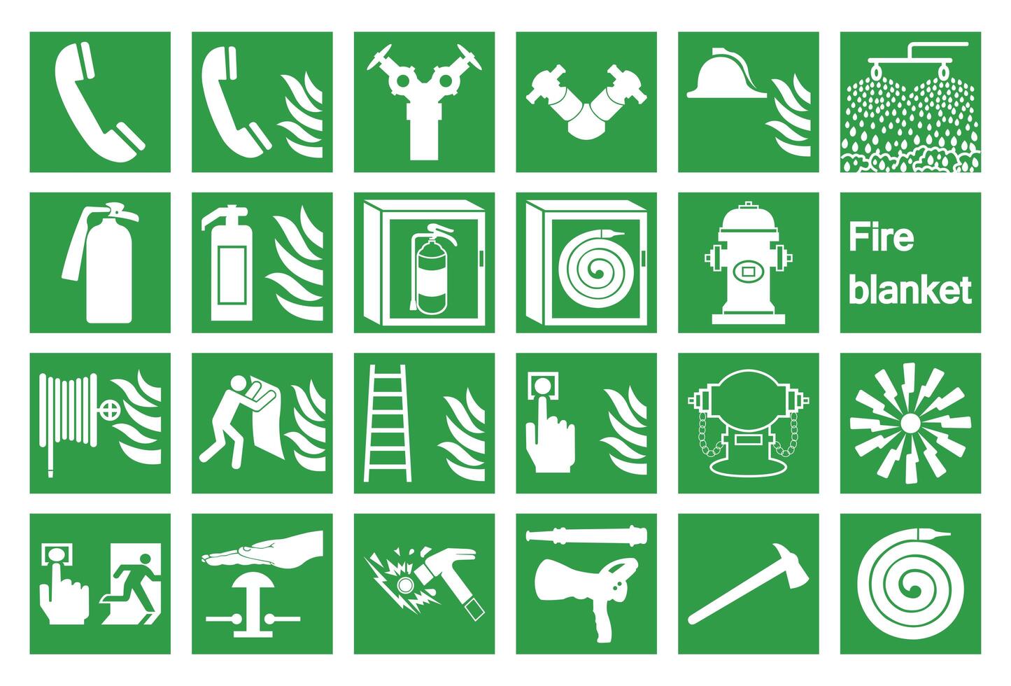 Emergency Symbols and Icons Set  vector