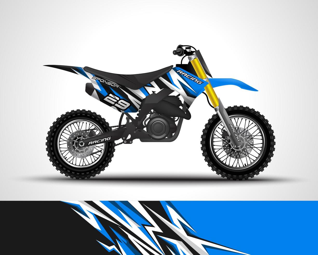 Motocross vinyl sticker  vector