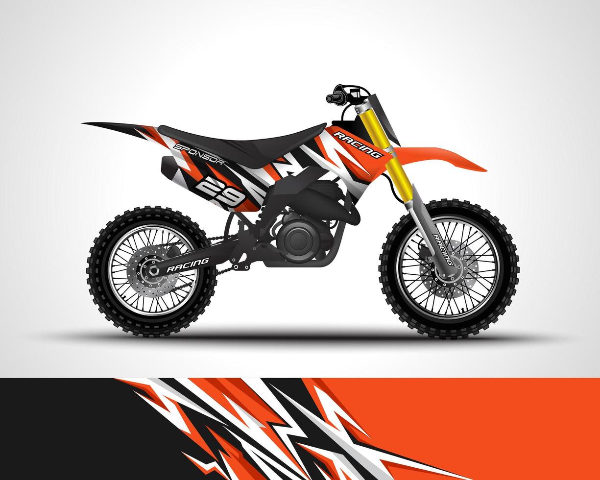 Bike wrap decal  vector