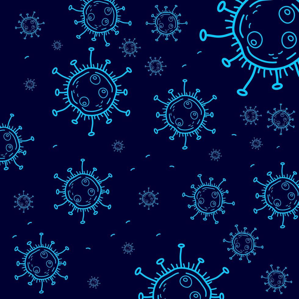 Abstract Coronavirus background vector