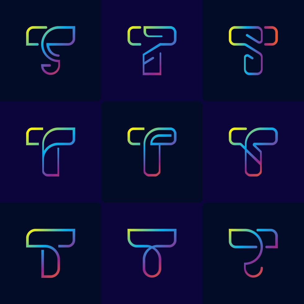 Letter T Modern Logo vector