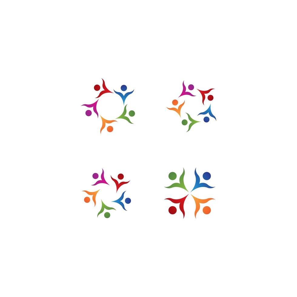 Community logo template set vector