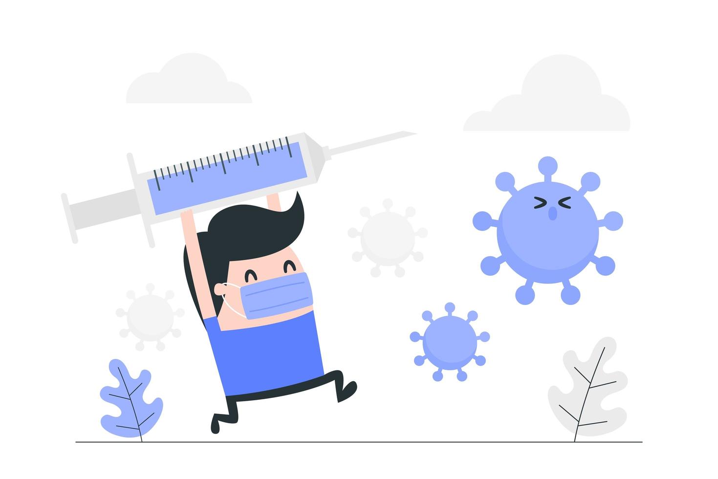 hombre de dibujos animados con vacuna contra el coronavirus 963091 Vector en Vecteezy hombre de dibujos animados con vacuna contra el coronavirus 963091 Vector en Vecteezy