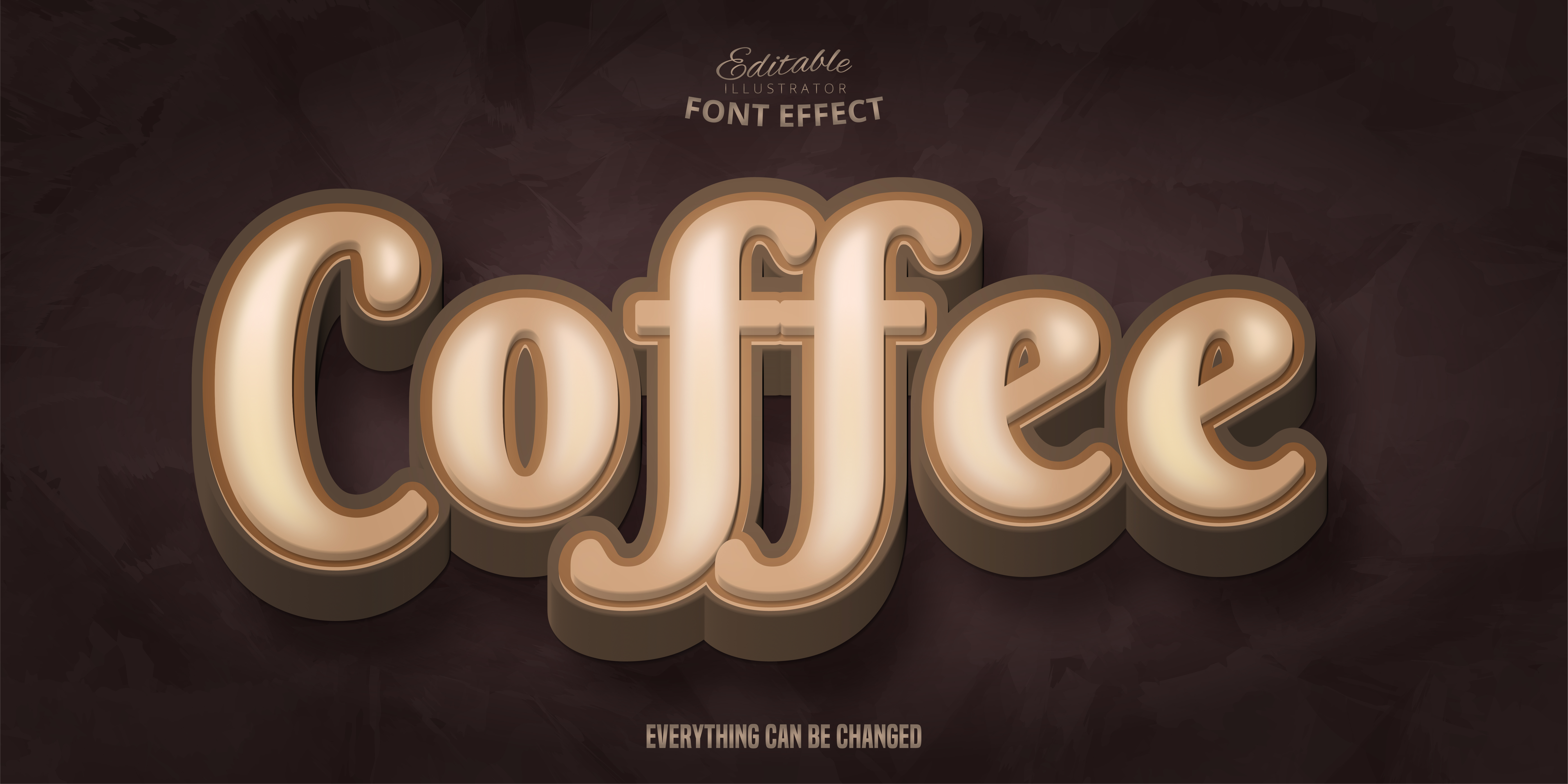 Coffee Brown Font Effect 963989 Vector Art at Vecteezy