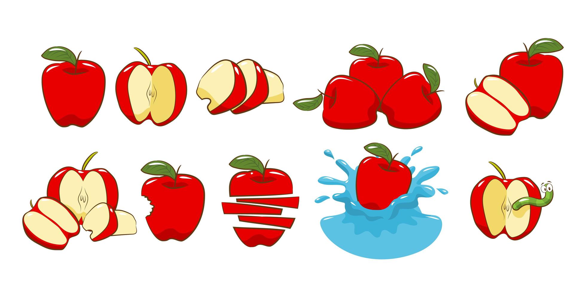 Apple element set vector