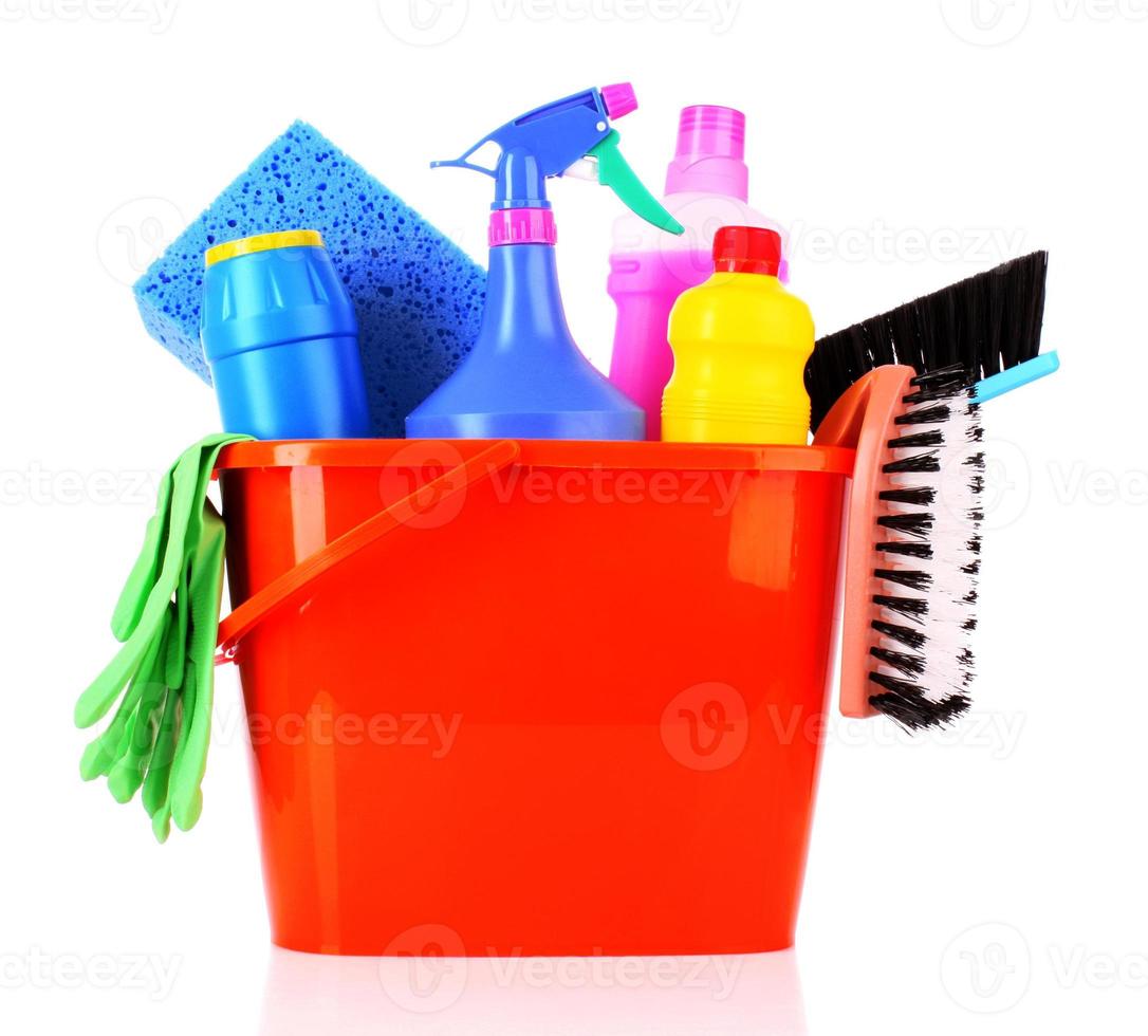 bucket with cleaning supplies 964400 Stock Photo at Vecteezy