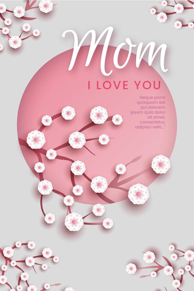 Happy Mother's Day Creative Poster Design vector