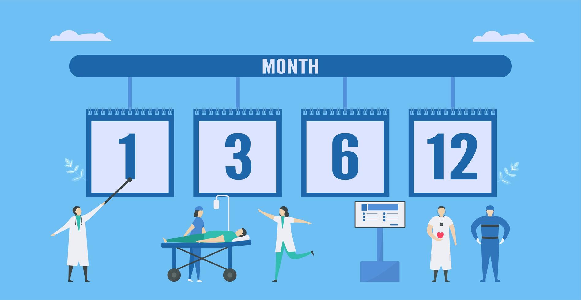 Appointment with the doctor for heart disease vector