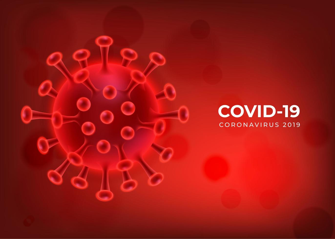 Red COVID-19 Background vector