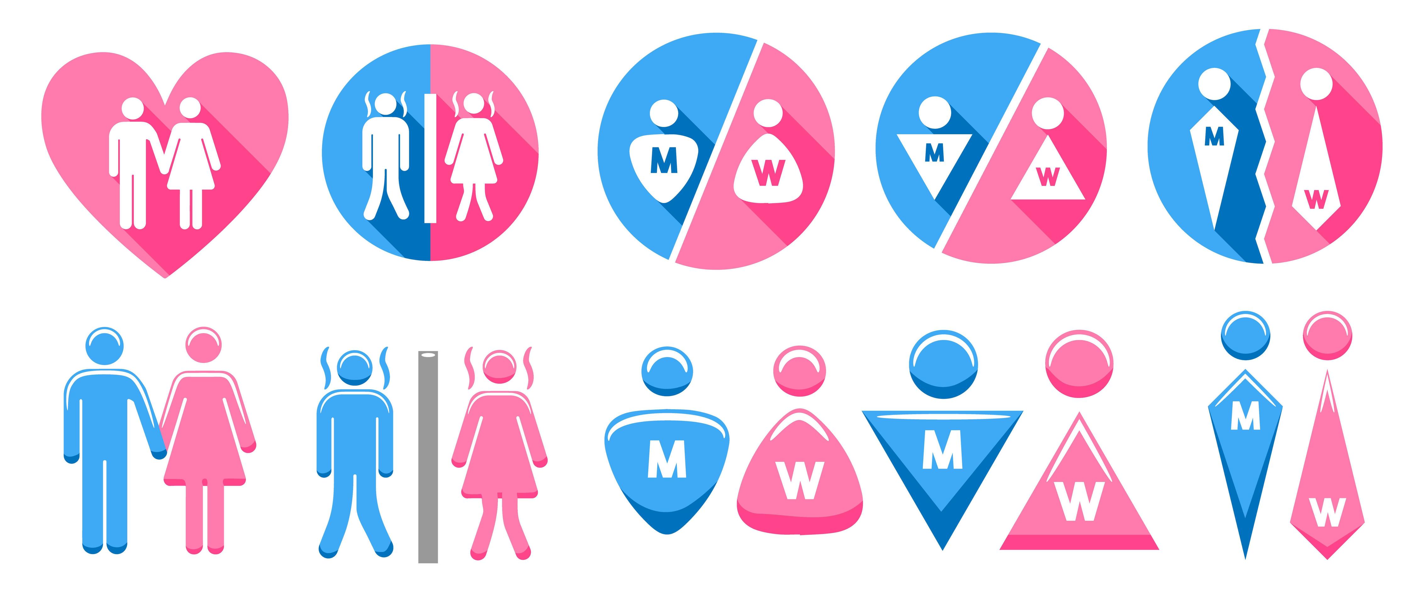 Gender Sign Set 966001 Vector Art at Vecteezy