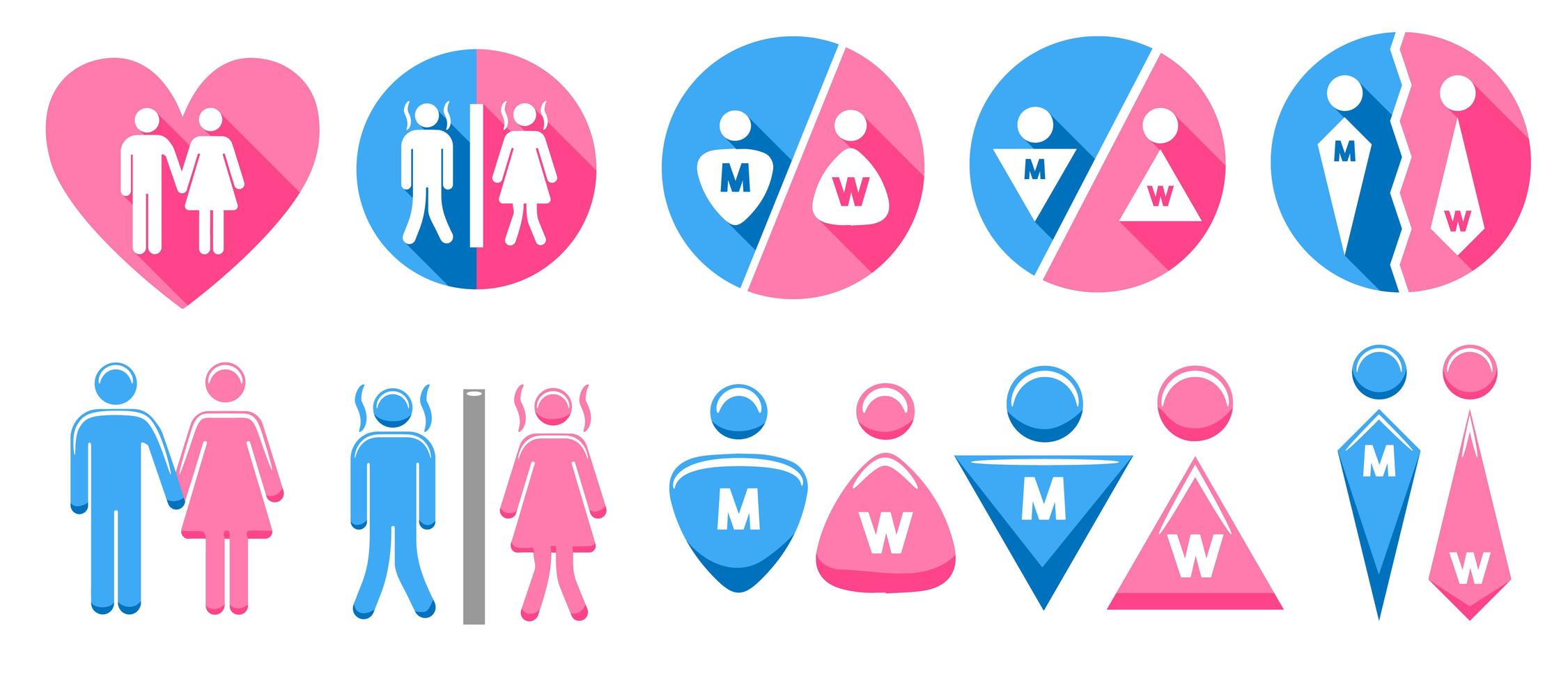 Gender Sign Set  vector