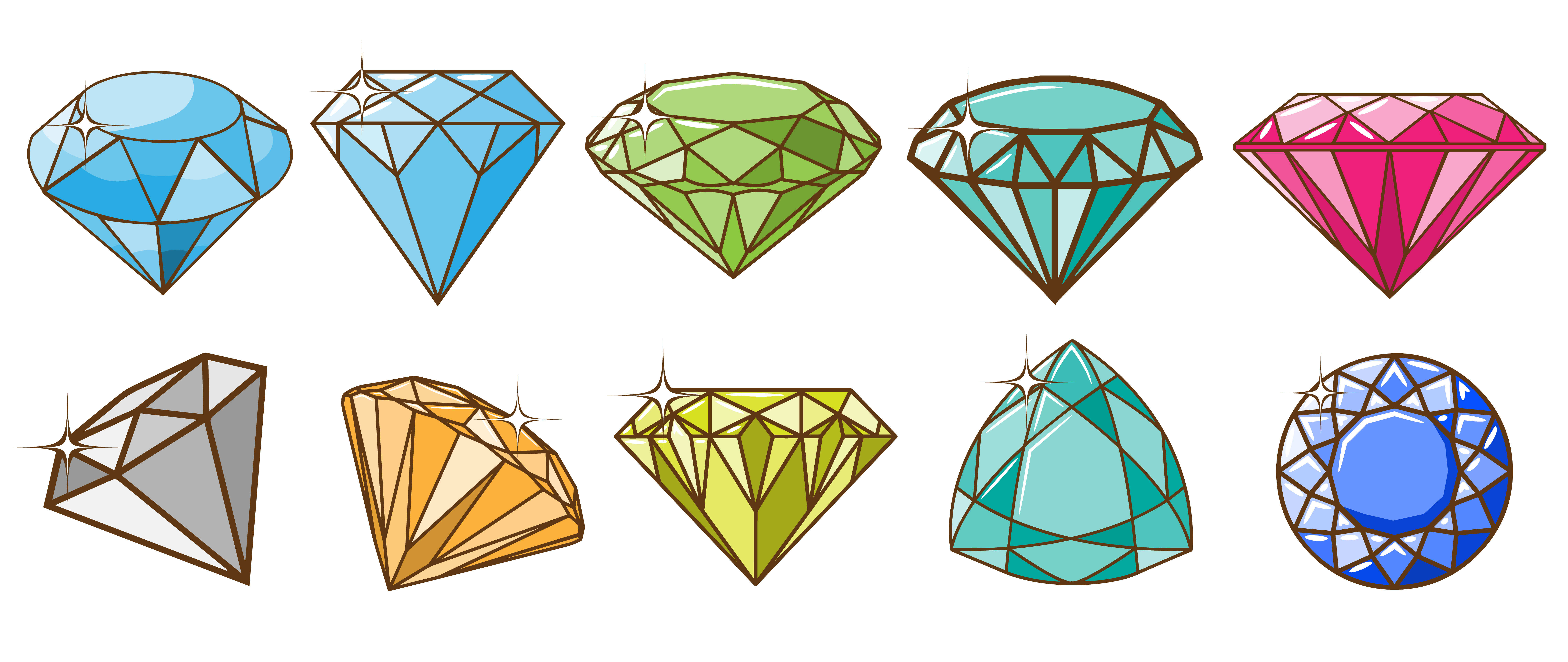 Jewel And Gem Icons And Symbols High-Res Vector Graphic Getty Images ...