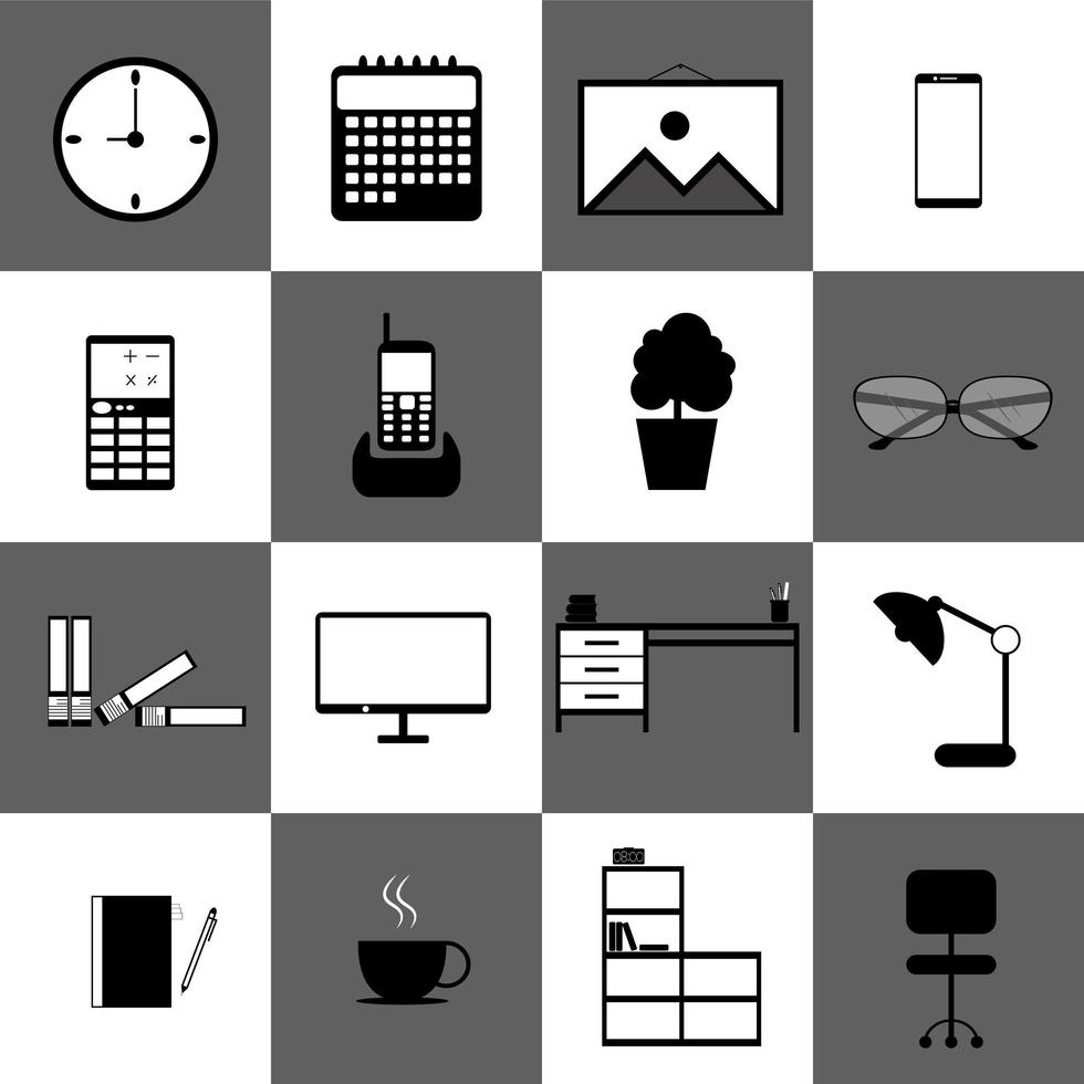 Download Home Office Technology Icon Set - Download Free Vectors ...