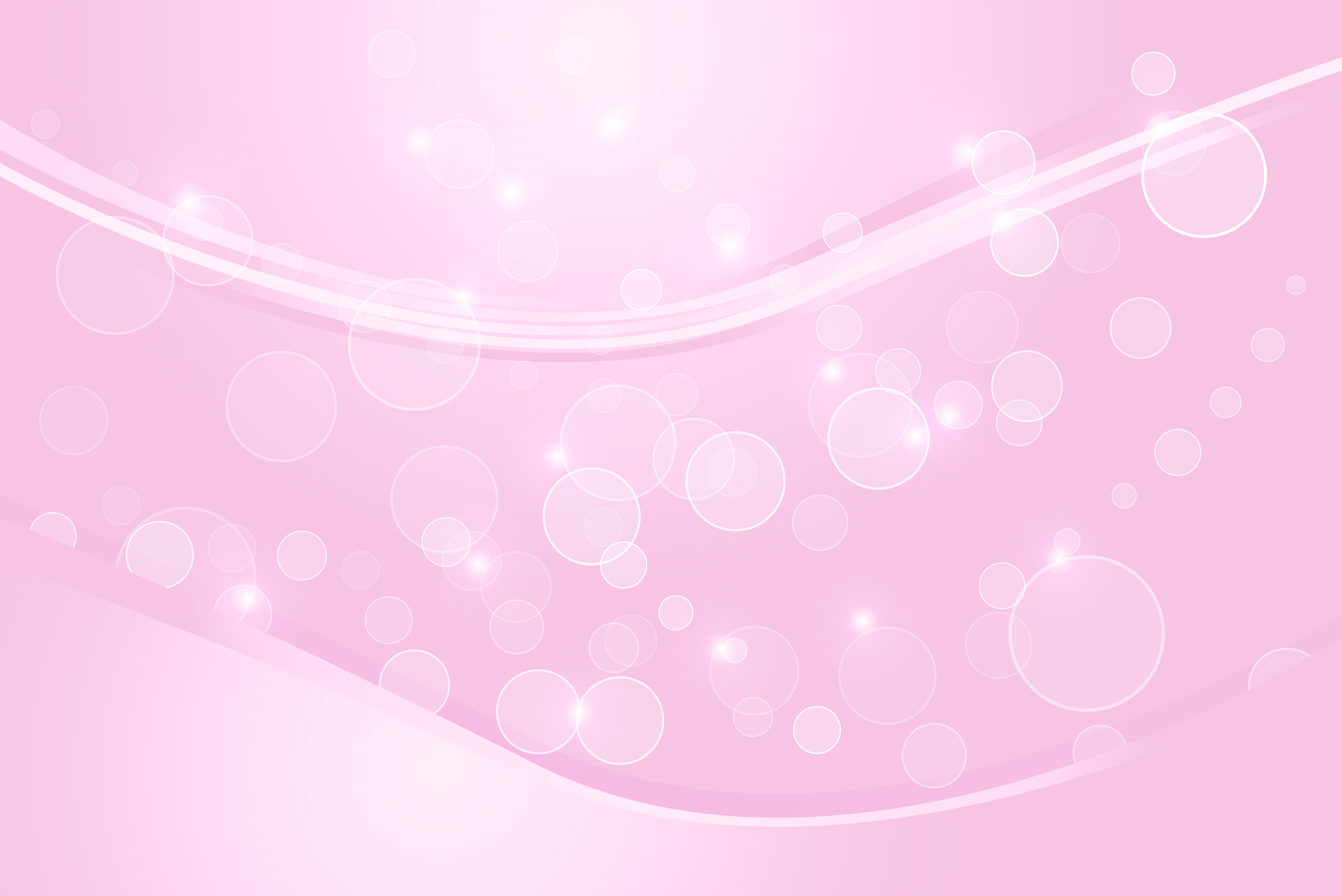 Pink flowing lines and bubbles 966219 Vector Art at Vecteezy