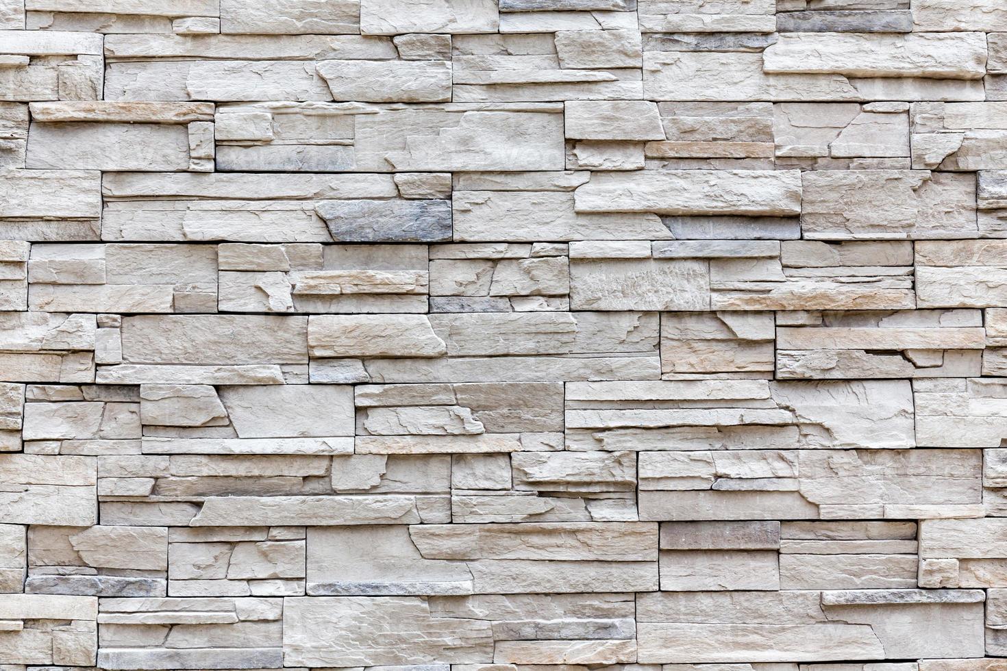 Pared de ladrillo de roca exterior, patrón de pared de fondo. foto
