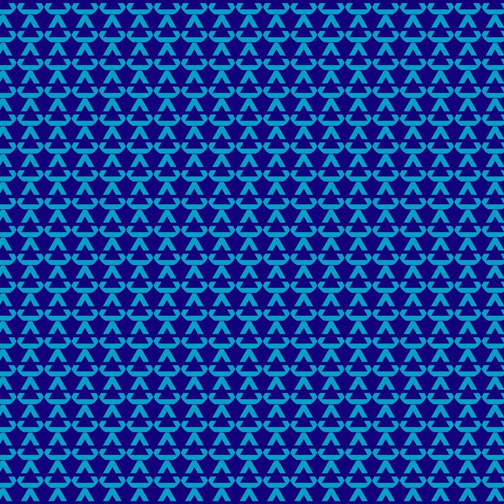 Blue Triangular Geometric Seamless Pattern  vector