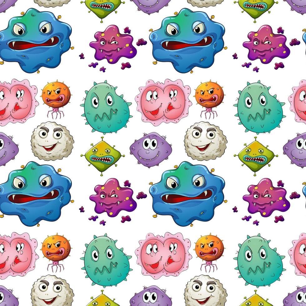 Germs Seamless background  vector