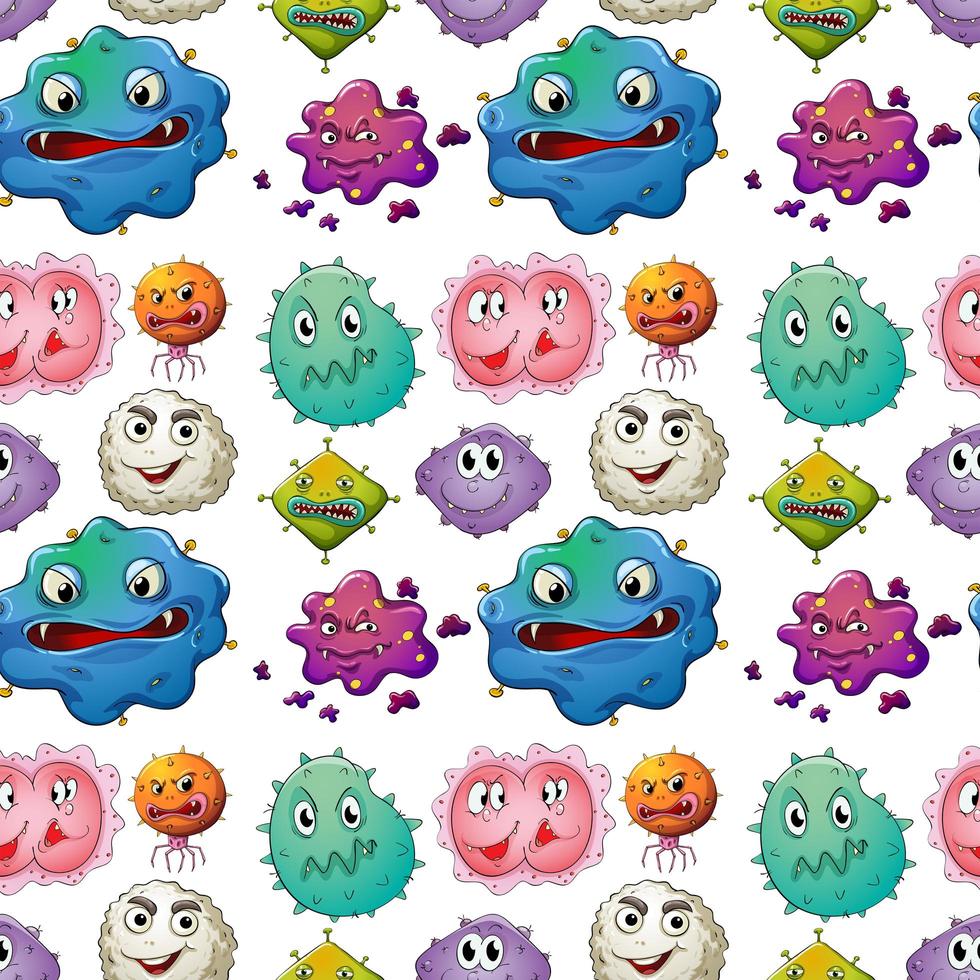 Germs Seamless background  vector