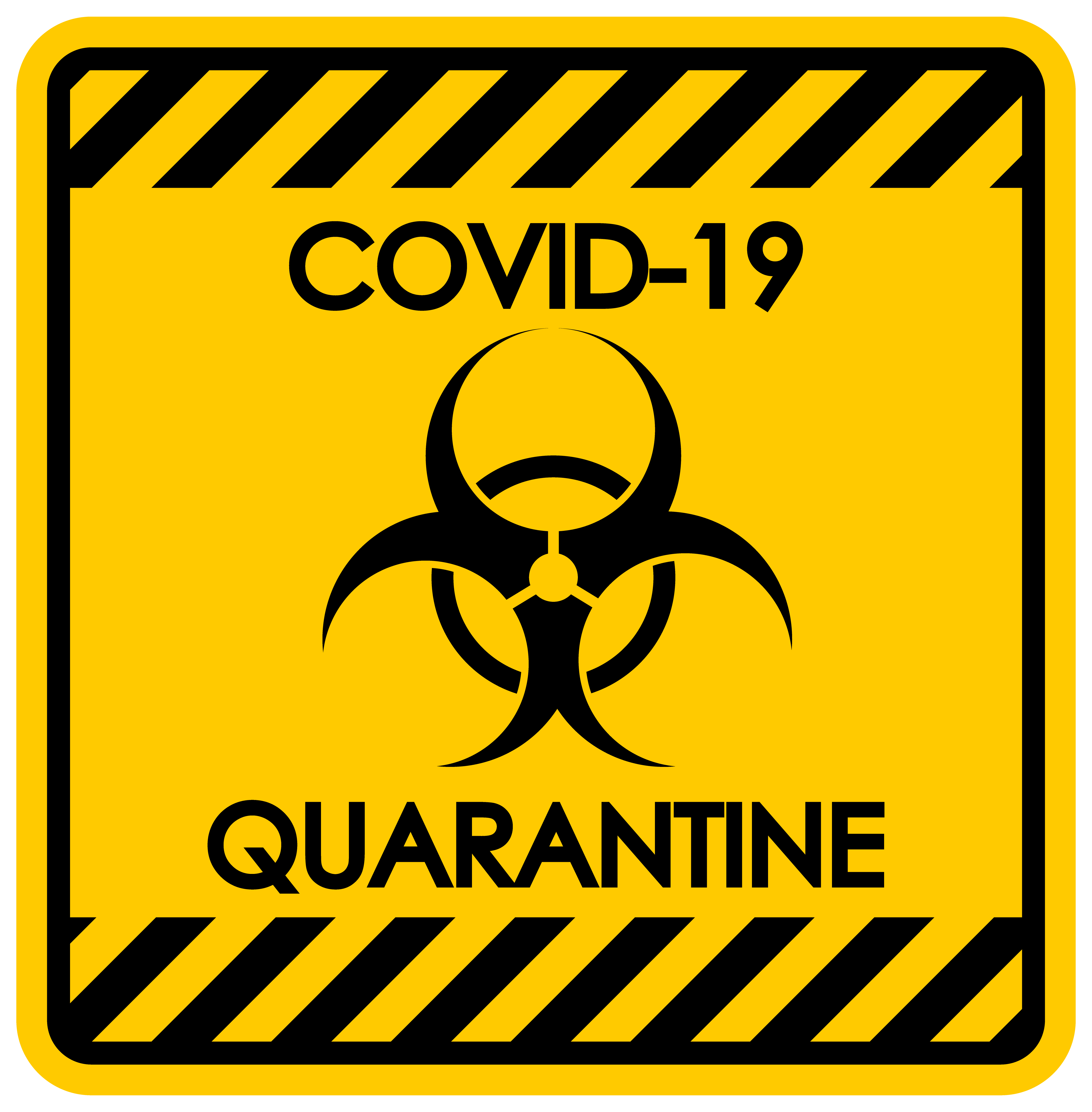 Coronavirus quarantine sign Download Free Vectors, Clipart Graphics