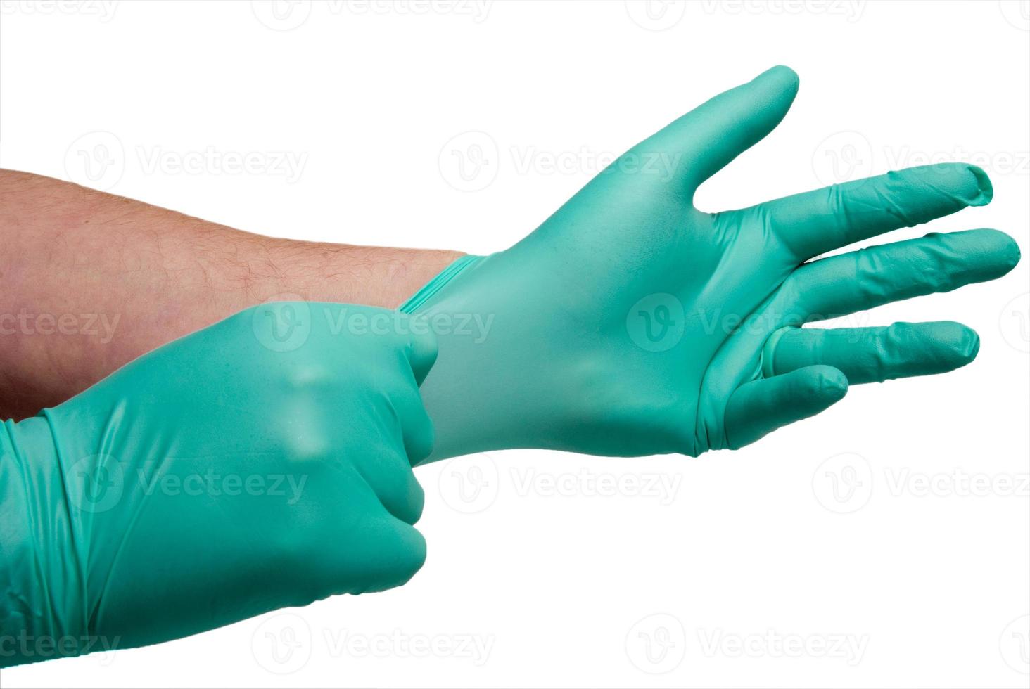 guantes médicos sin látex foto