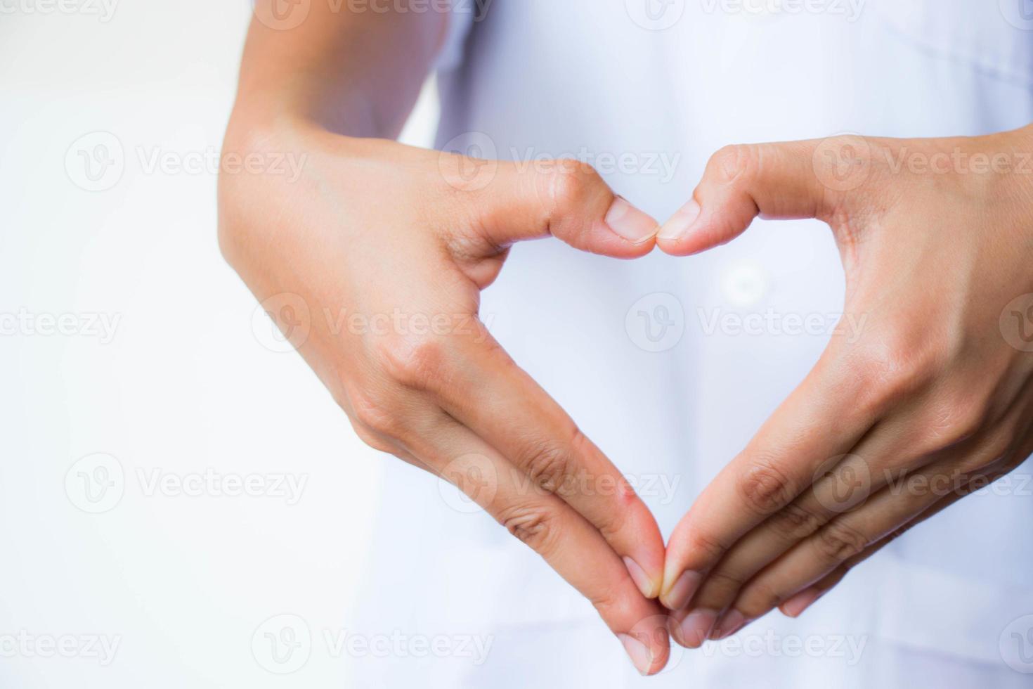 Heart hand background photo