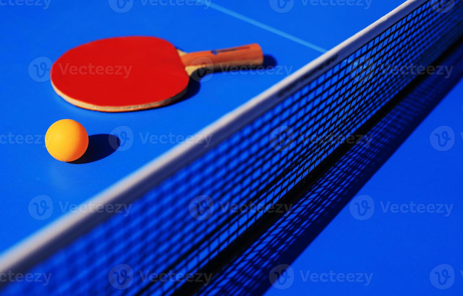 Table tennis equipment racket, ball and net 989497 Stock Photo at Vecteezy