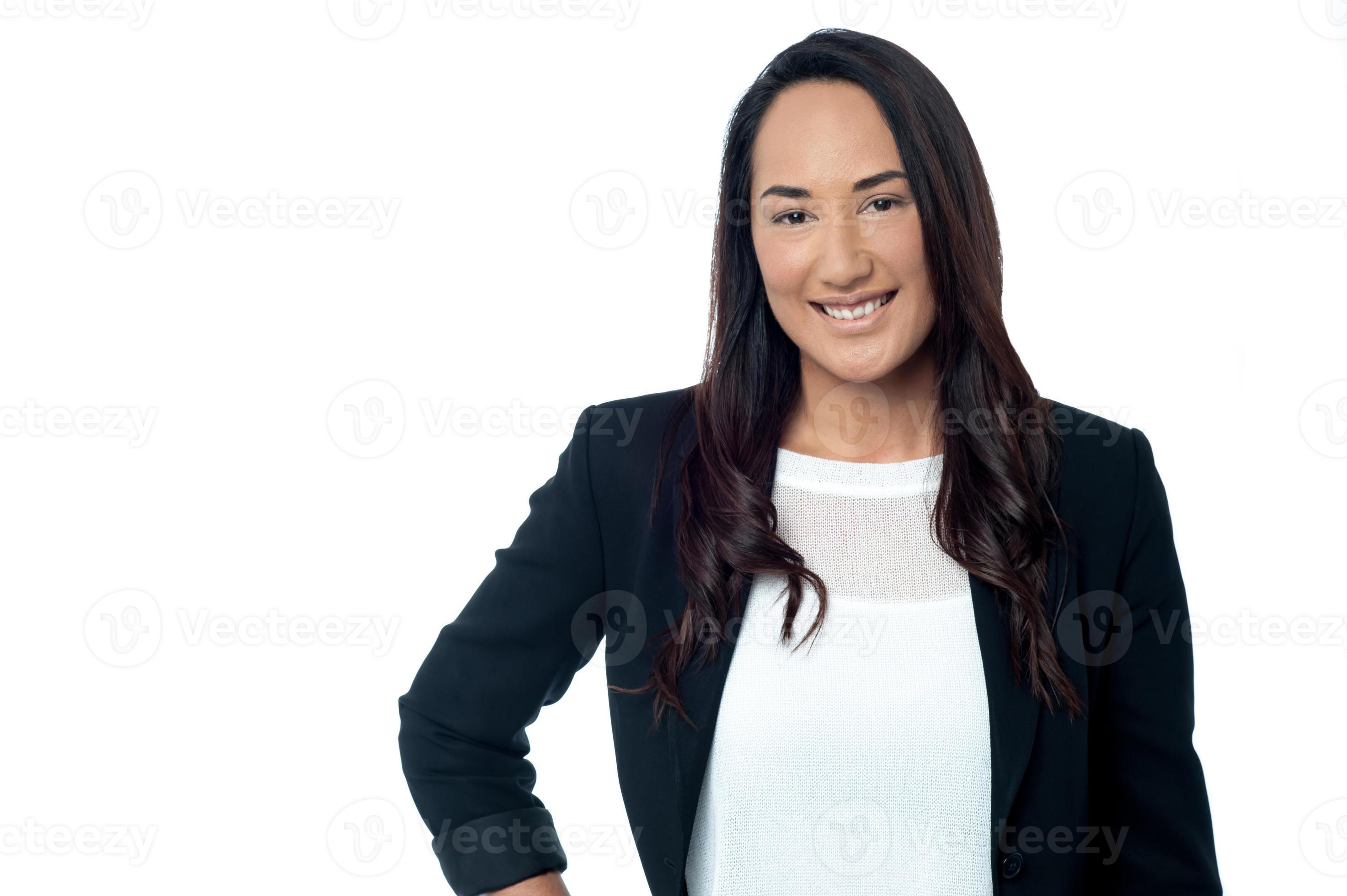 Confident young corporate woman photo