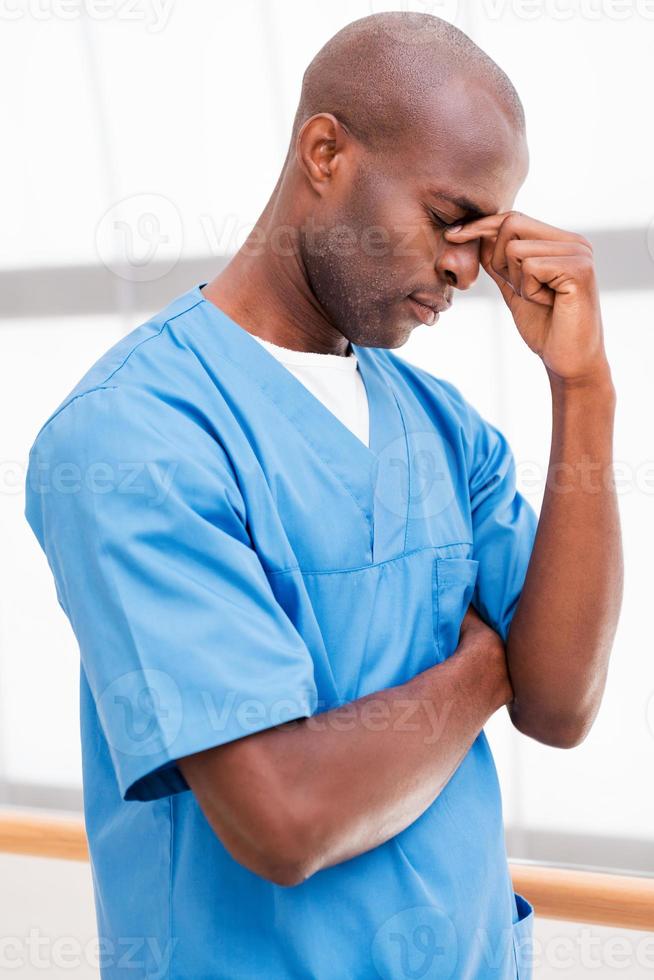 Feeling tired after long surgery. 991889 Stock Photo at Vecteezy