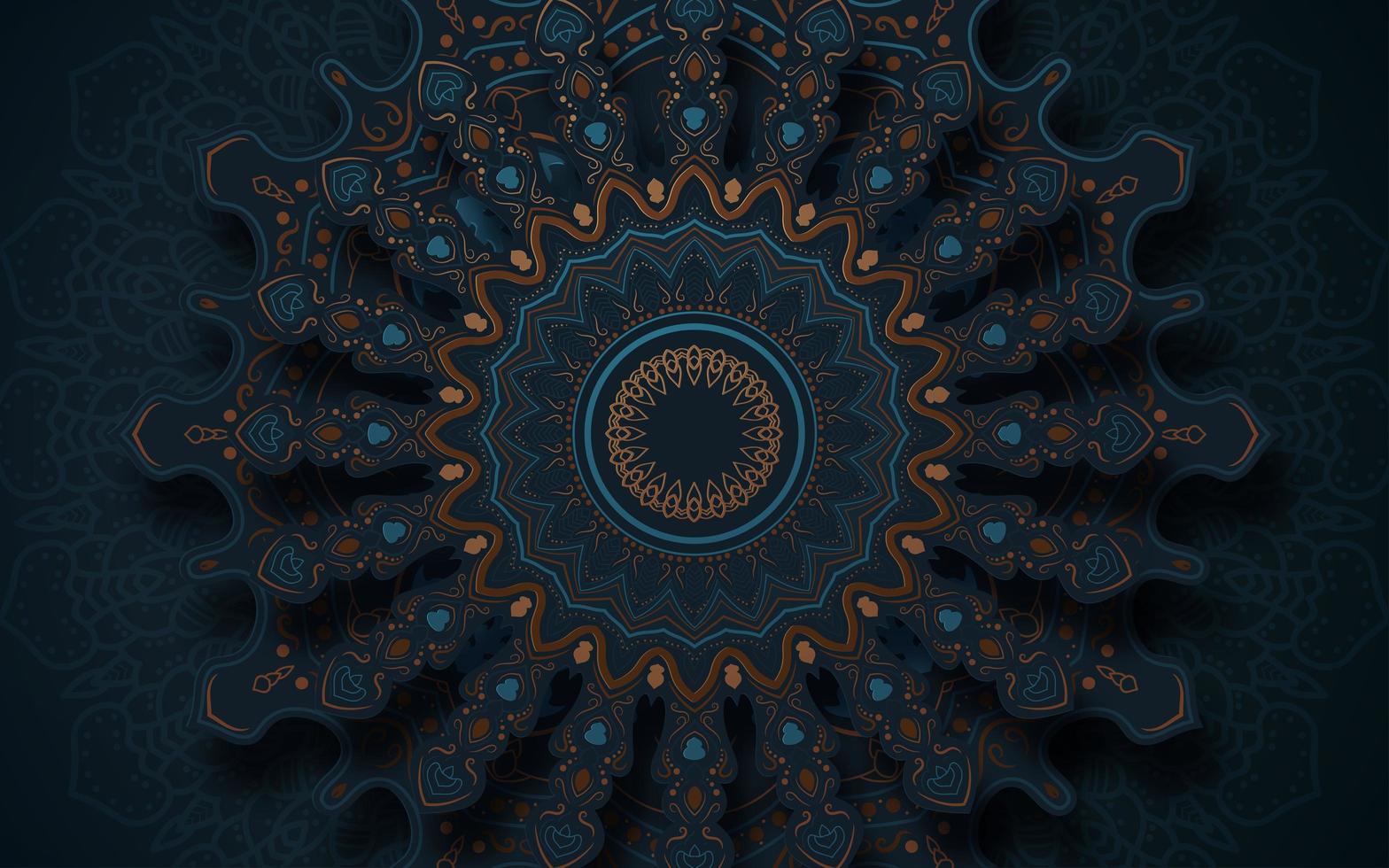 intrincado fondo de mandala vector