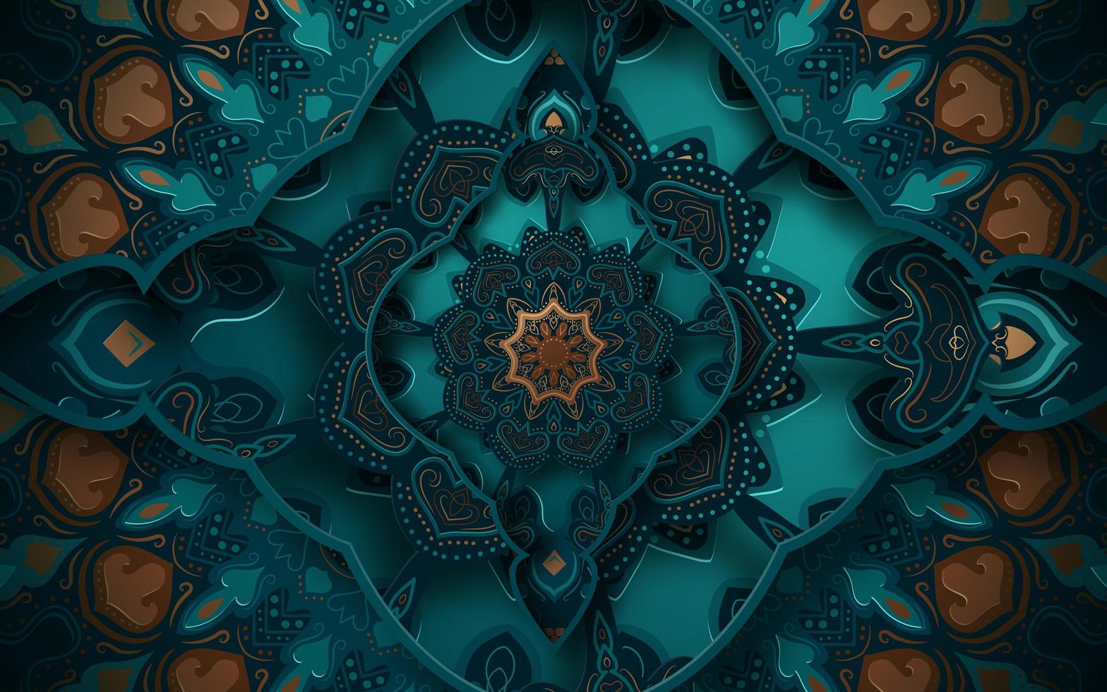 3D Decorative Ornate Background  vector