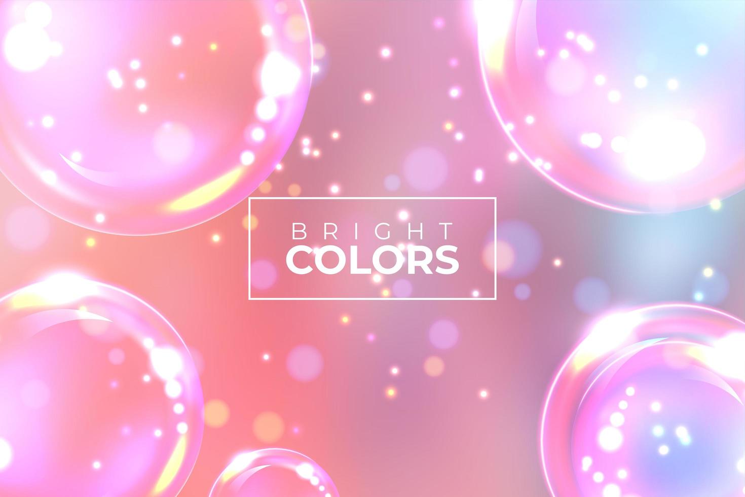 Abstract Banner Pink Shiny Bubble Background  vector