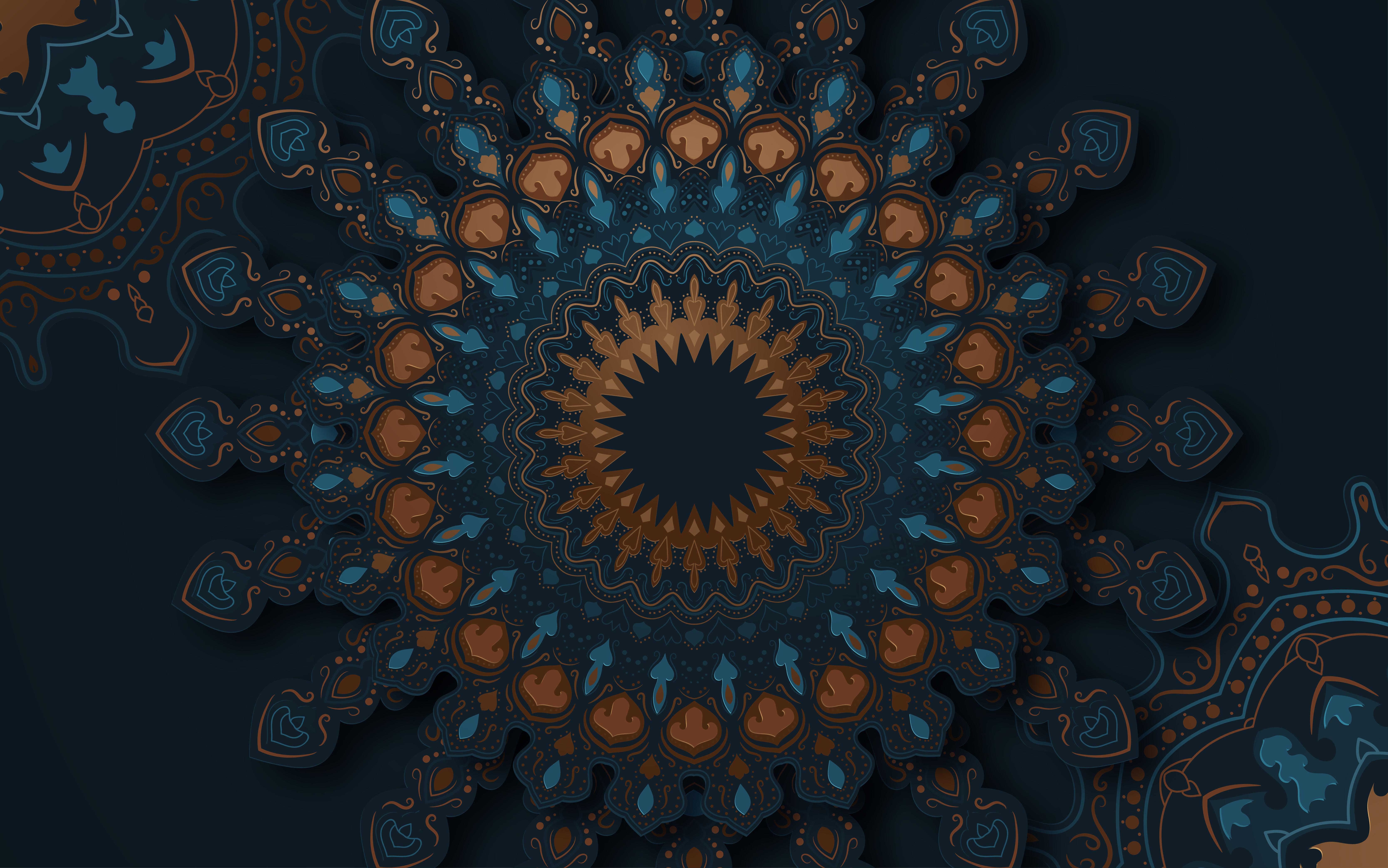 Decorative Ornate Mandala Background with Ornamental Elements 999516