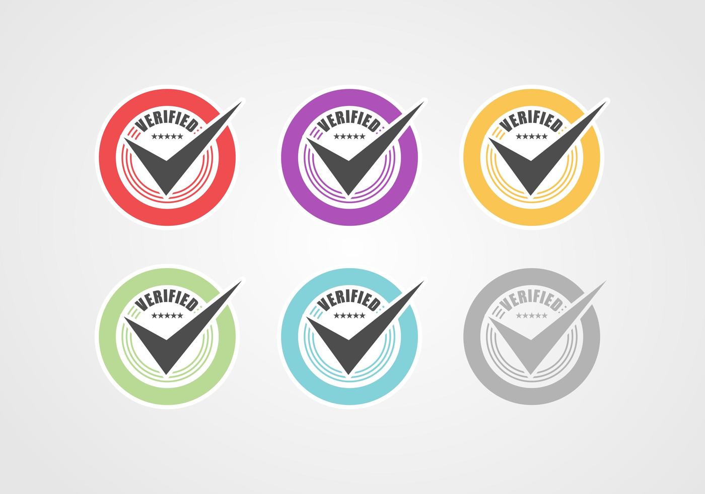 Verified Badge Collection vector