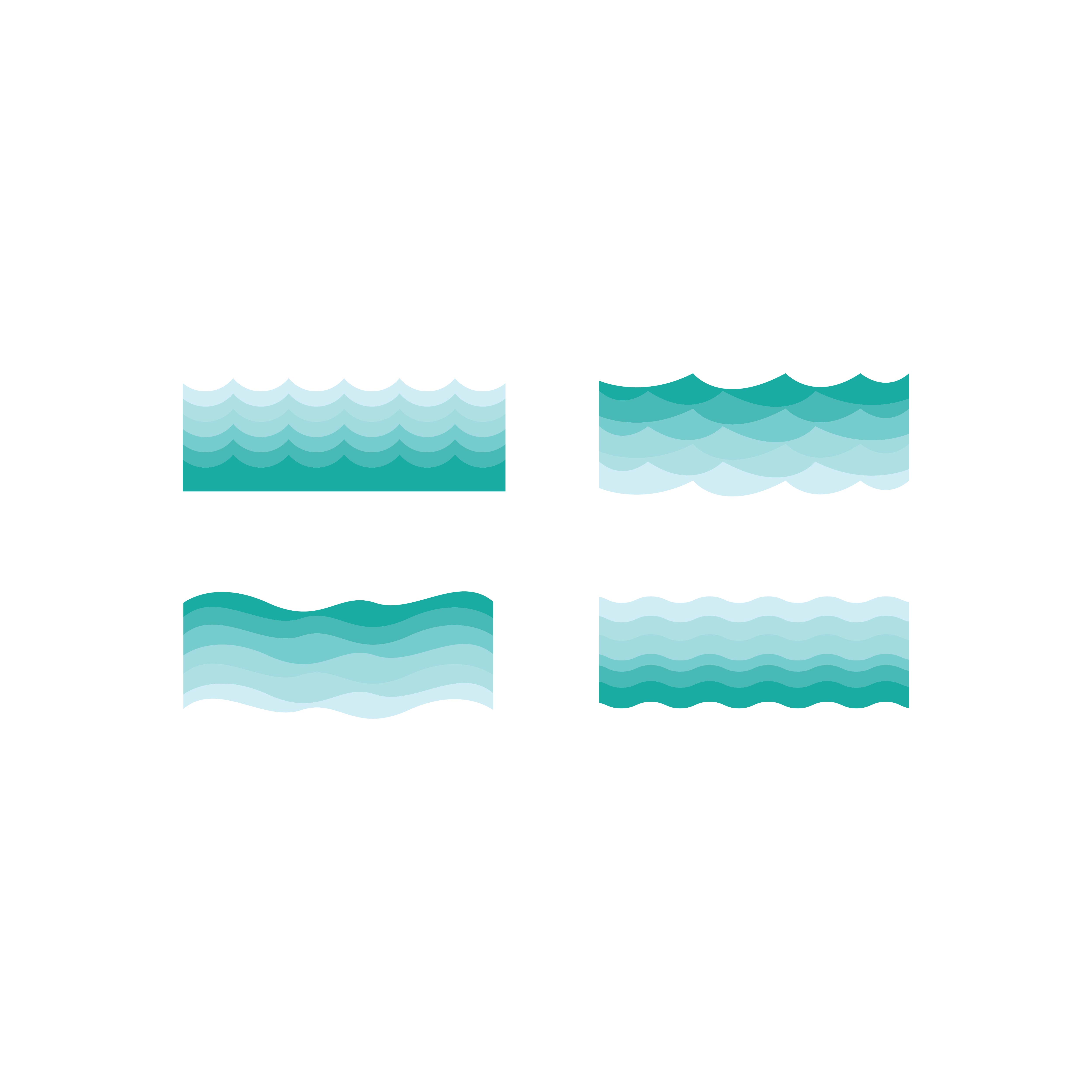 Wave Icon Set 999537 Vector Art at Vecteezy
