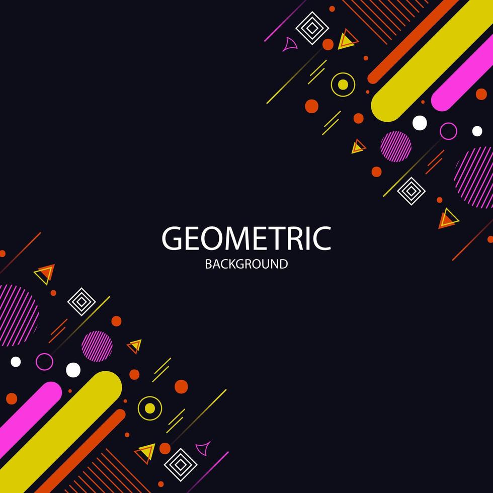 marco geométrico de fondo vector