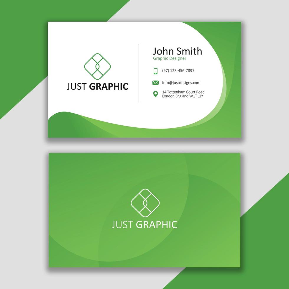 Abstract business card vector