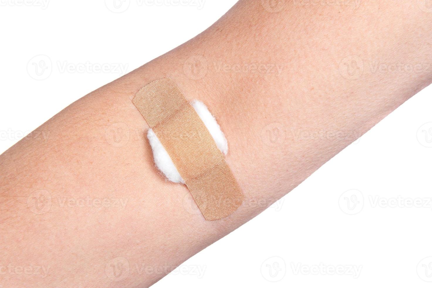 Bandage on wound photo