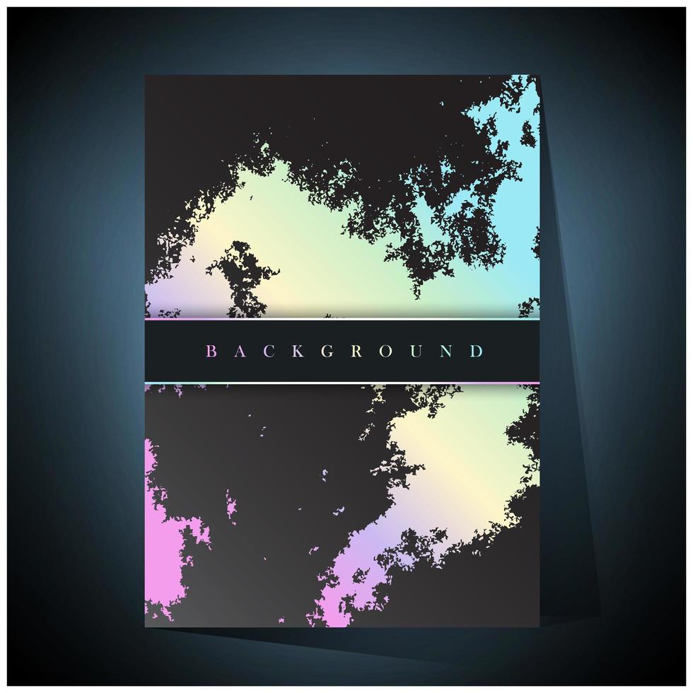 Gradient Grunge Splash on Black vector