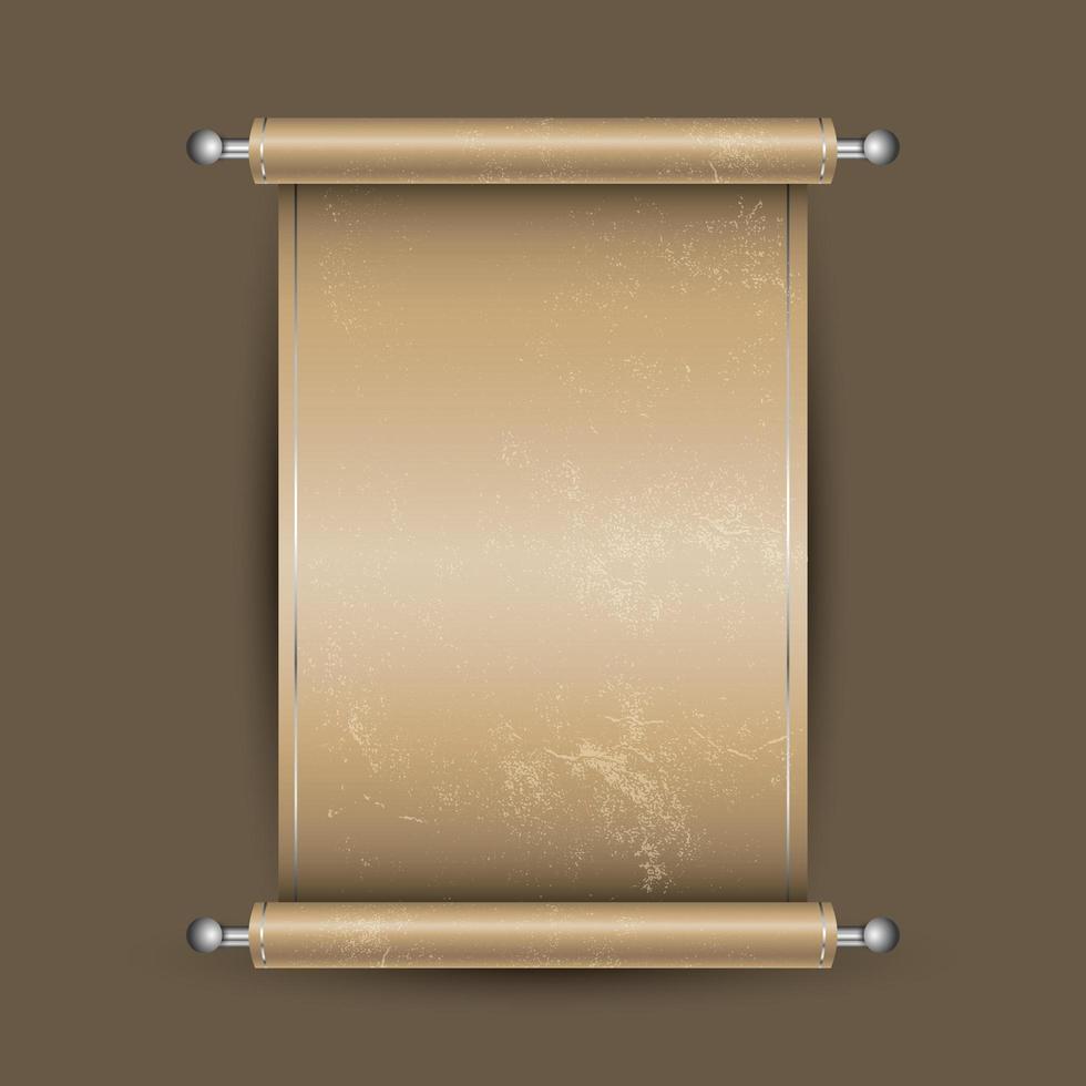 Vintage style golden scroll design vector