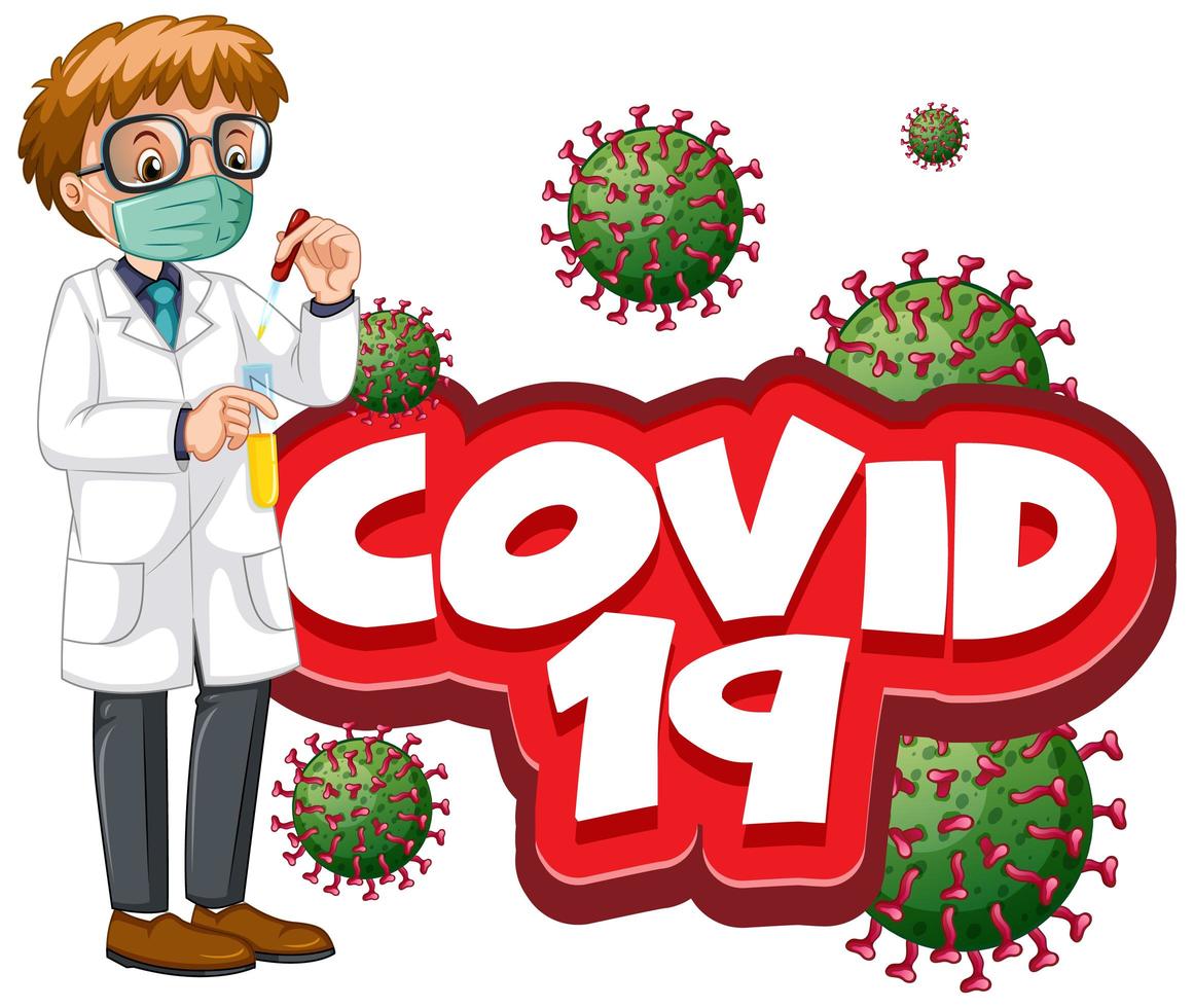 Covid 19 Male Doctor  vector