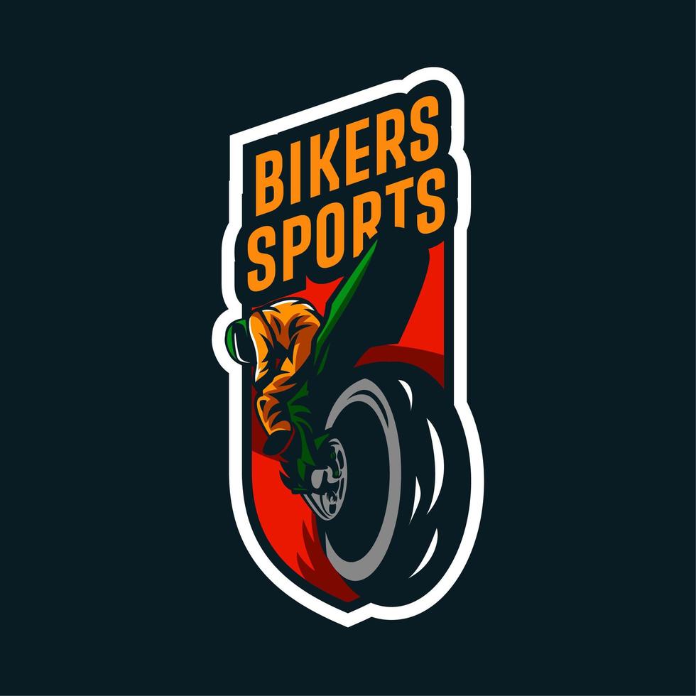 Biker Sports Emblem vector