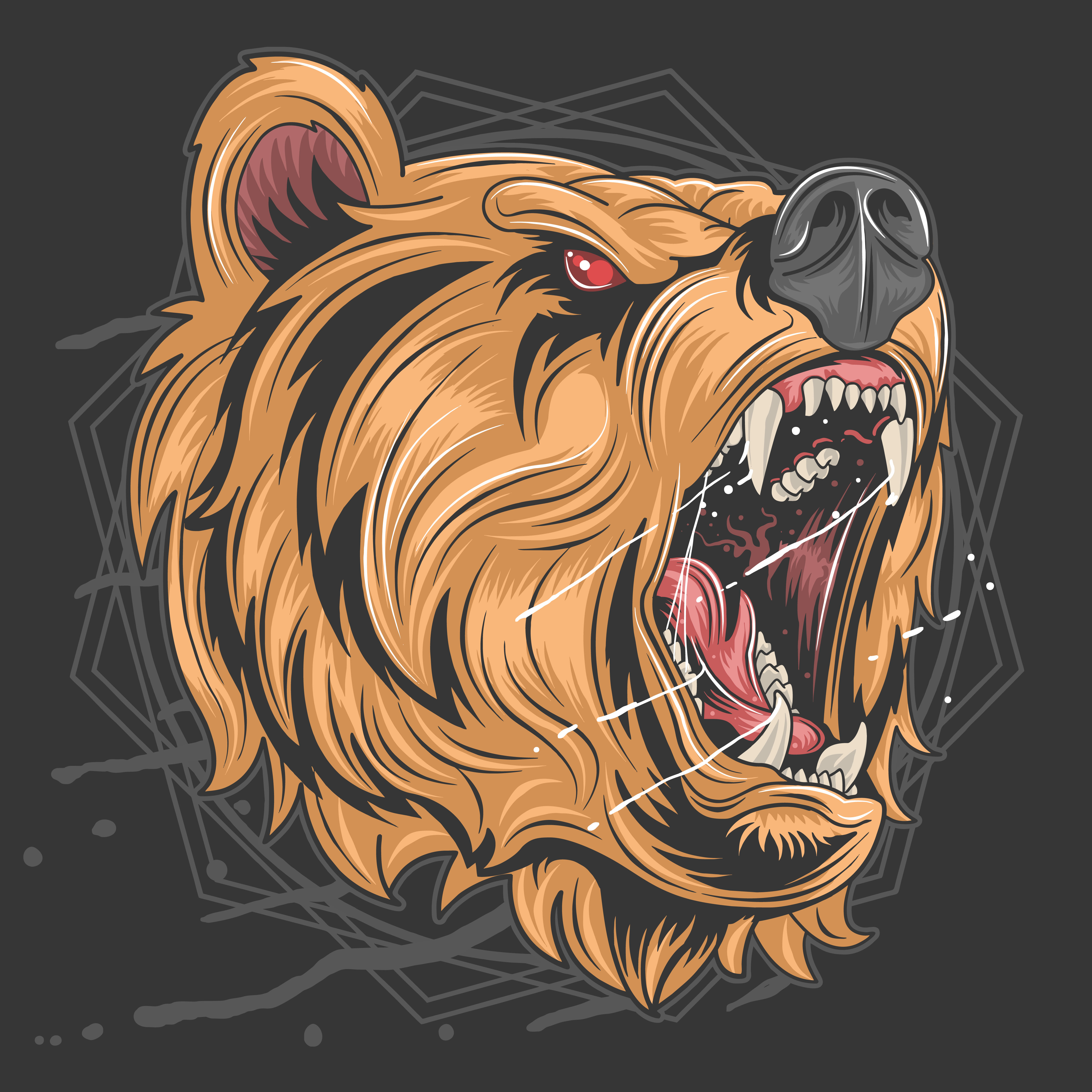 Grizzly Bear Head Clipart