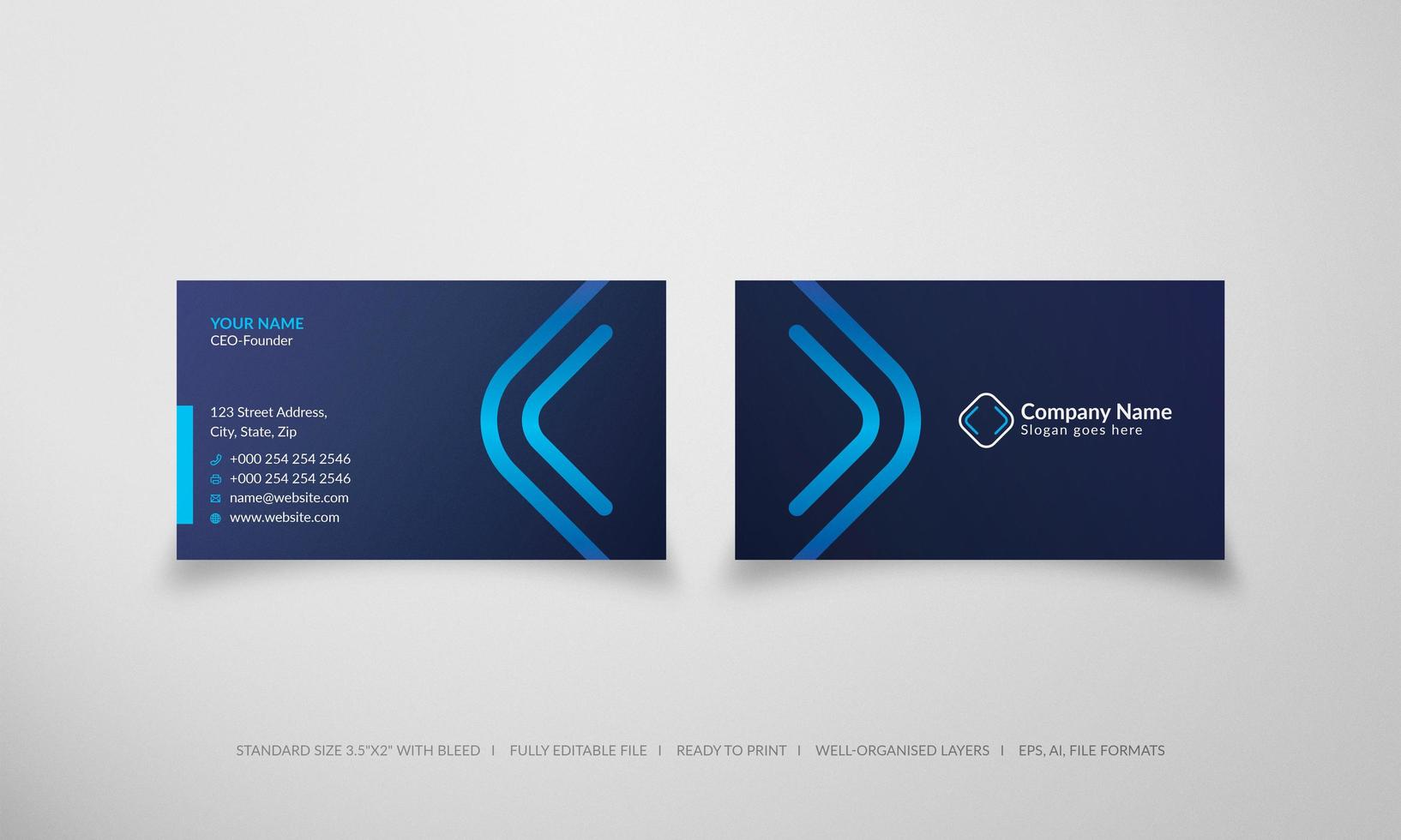 Blue glowing diamond luxury corporate card 1019632 Vector Art at Vecteezy