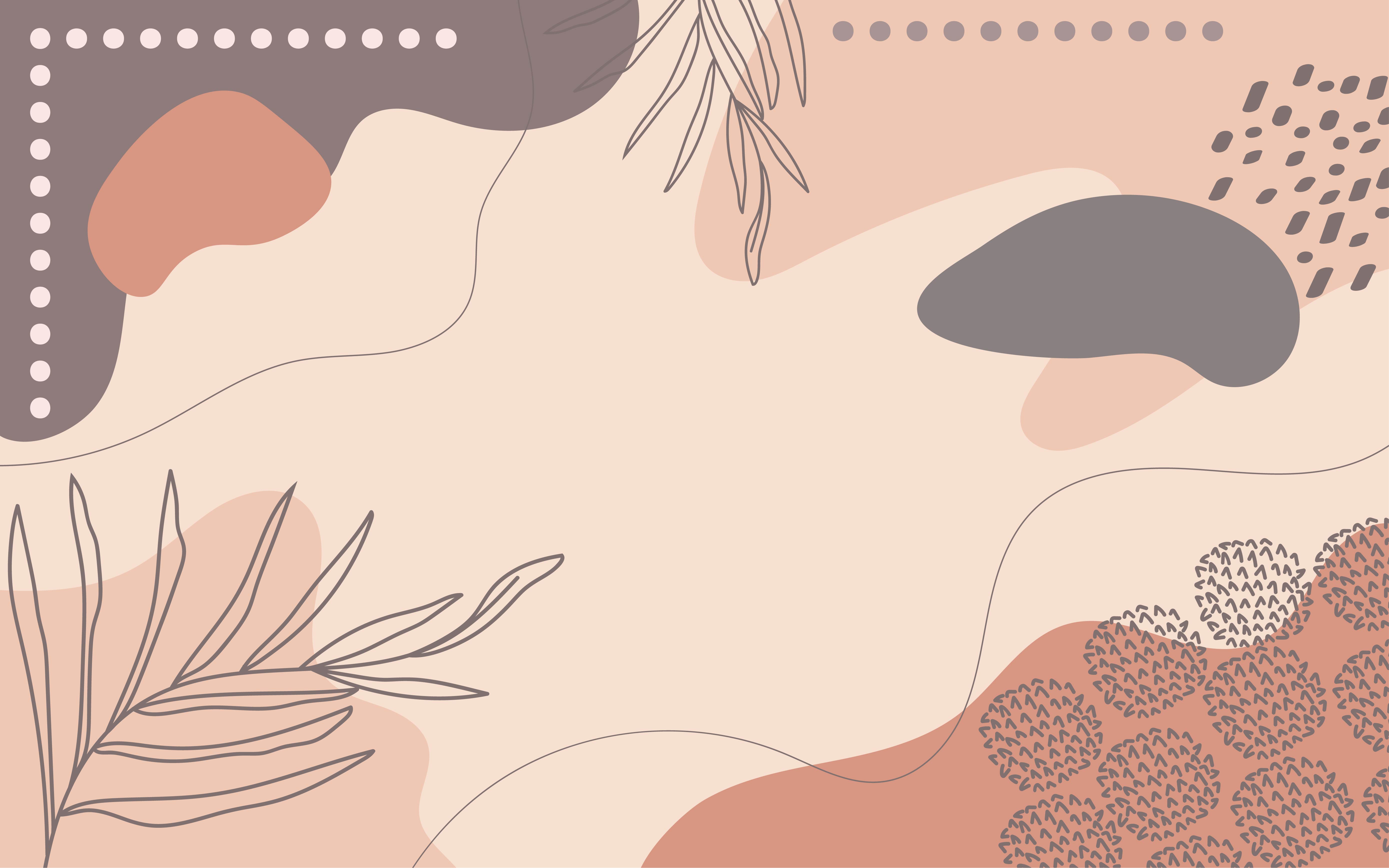 Abstract organic shapes and foliage background 1019696 Vector Art at