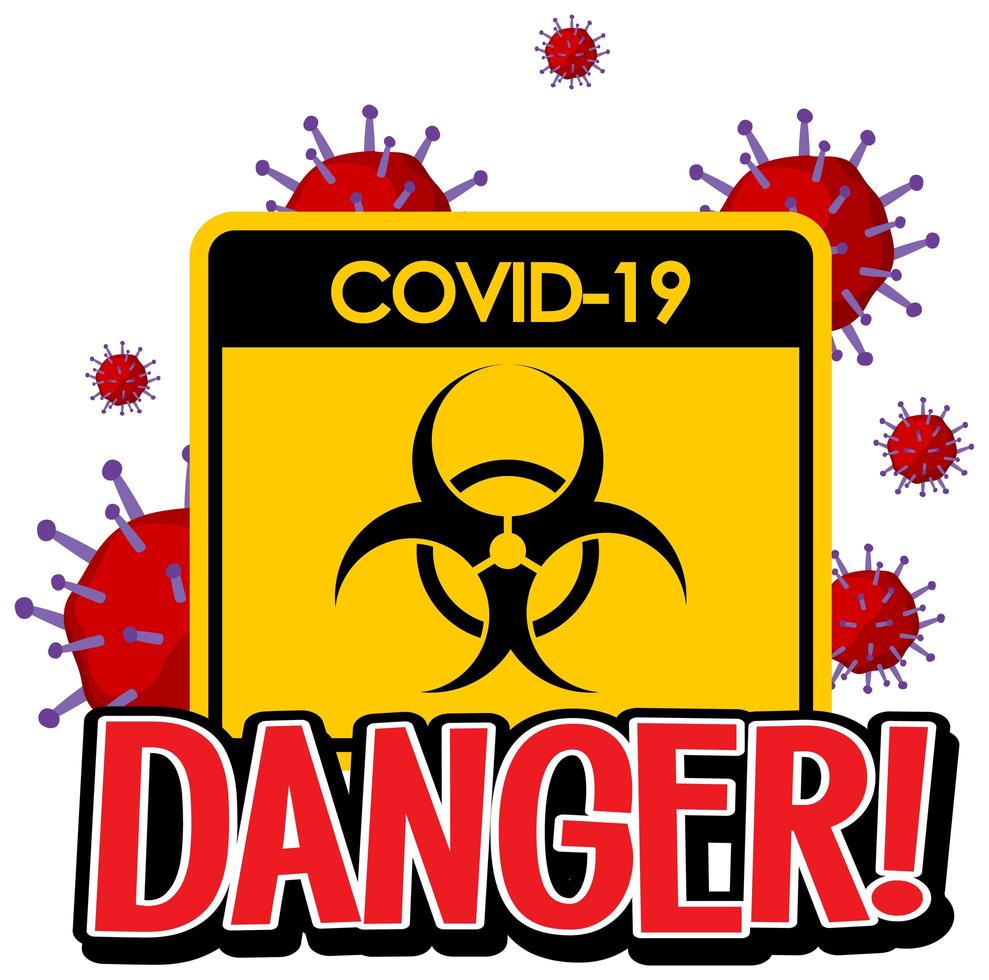 Poster for COVID-19 vector