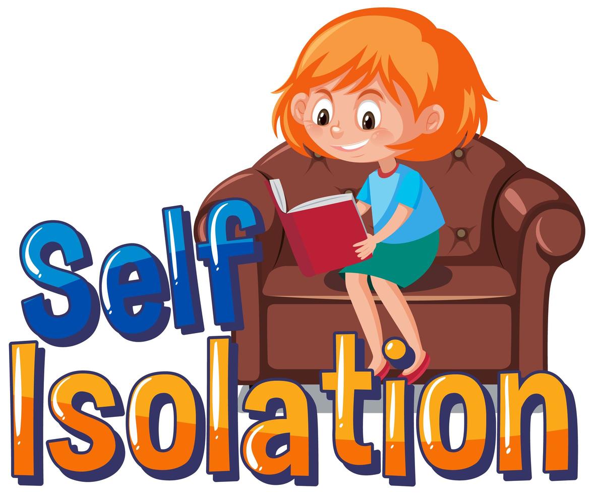 Self isolation to avoid spreading corona virus vector