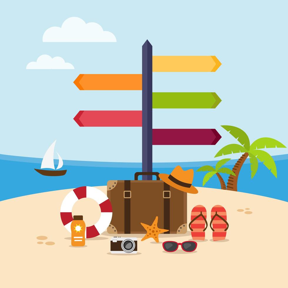 Holidays On The Beach vector