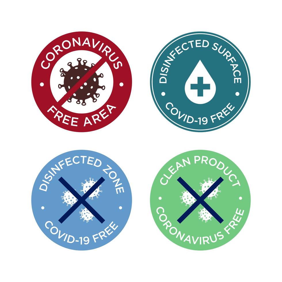 Coronavirus icon set. vector