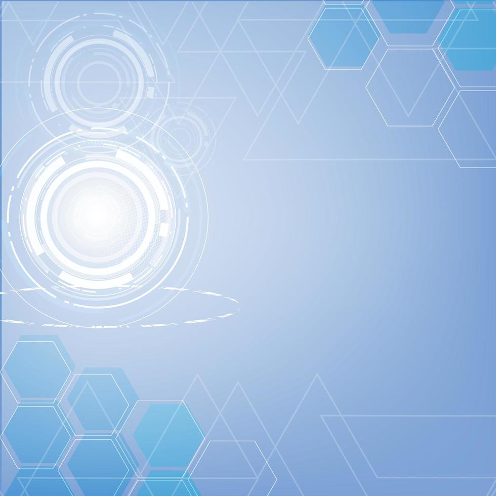  Triangles and hexagon background vector